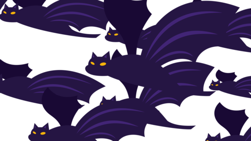 (4K) Halloween Transition Bats 2