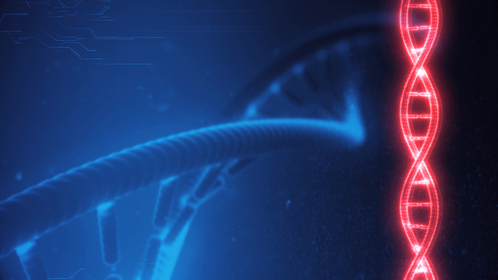 (4K) Looping DNA Background 4