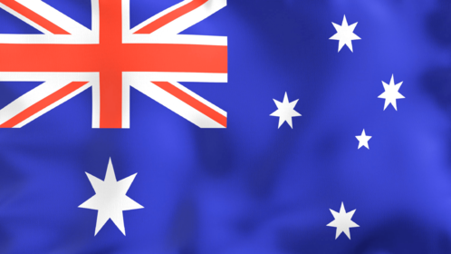 4K Looping Flag Australia