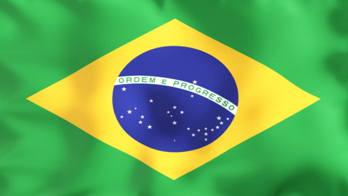 4K Looping Flag Brazil