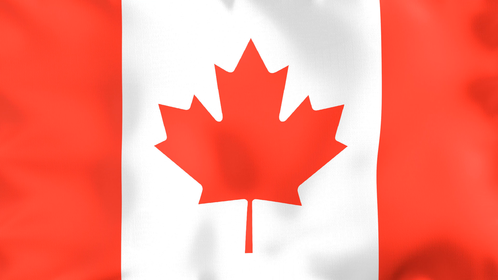 4K Looping Flag Canada