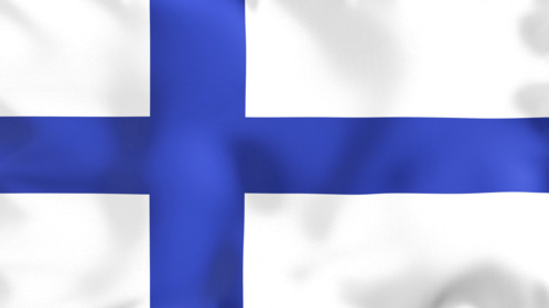 4K Looping Flag Finland