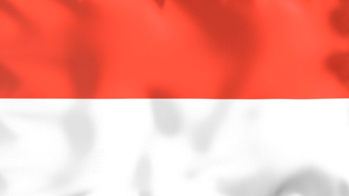 4K Looping Flag Indonesia