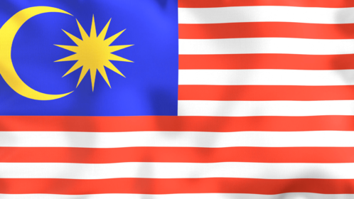 4K Looping Flag Malaysia