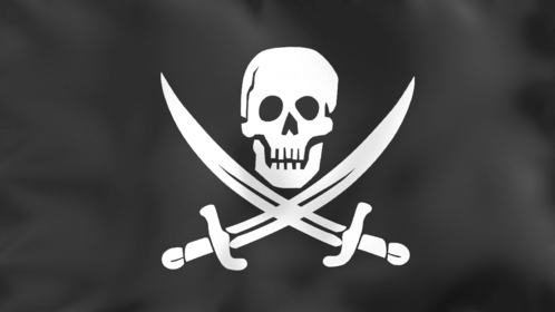 4K Looping Flag Pirate