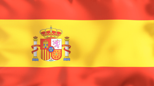 4K Looping Flag Spain