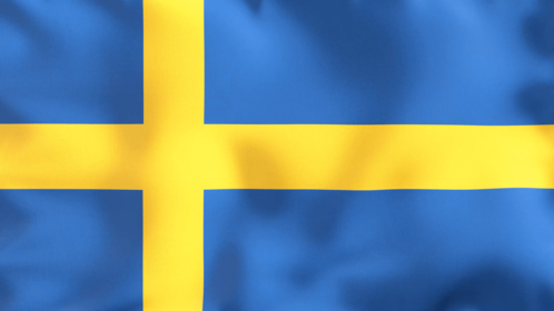 4K Looping Flag Sweden