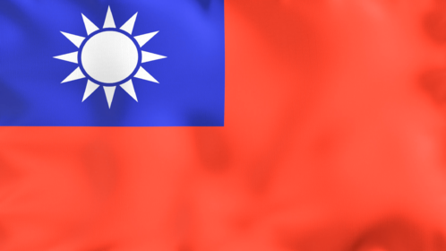 4K Looping Flag Taiwan