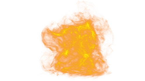 (4K) Looping Orange Magic Aura 1