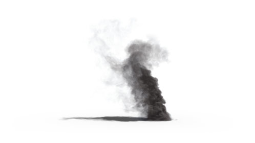 (4K) Looping Smoke Plume Small 1