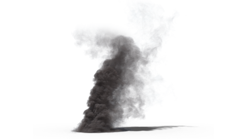 (4K) Looping Smoke Plume Small 2