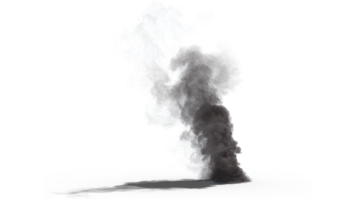 (4K) Looping Smoke Plume Small 3