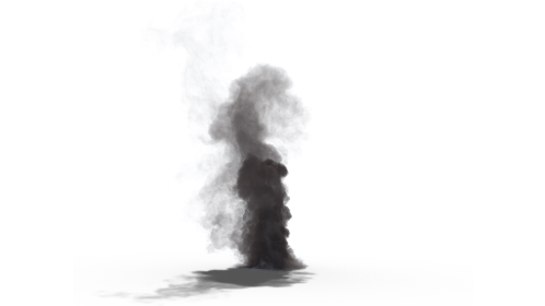 (4K) Looping Smoke Plume Small 4