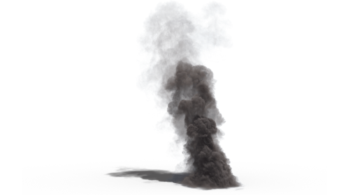 (4K) Looping Smoke Plume Small 5