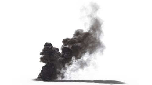 (4K) Looping Smoke Plume Small 7