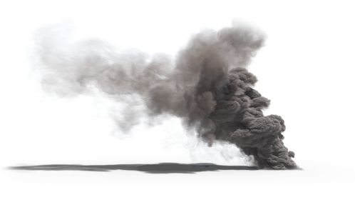 (4K) Looping Smoke Plume Windy