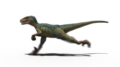 (4K) Looping Velociraptor Running 2