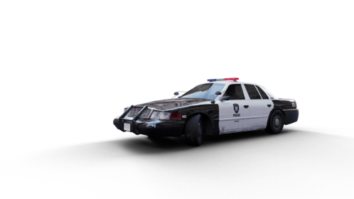 (4K) Police Car Drift 5