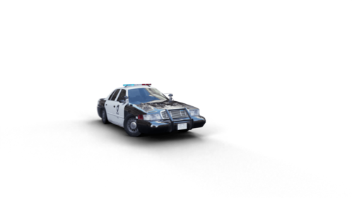 (4K) Police Car Drift 9