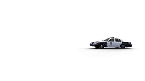 (4K) Police Car Driveby 10