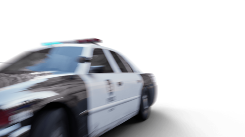 (4K) Police Car Driveby 3