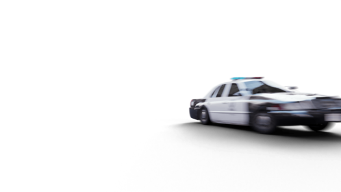 (4K) Police Car Driveby 4