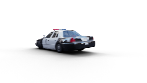 (4K) Police Car Driveby 8