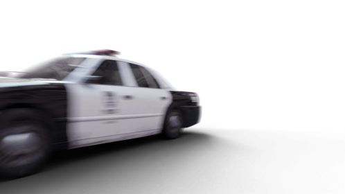 (4K) Police Car Driveby 9