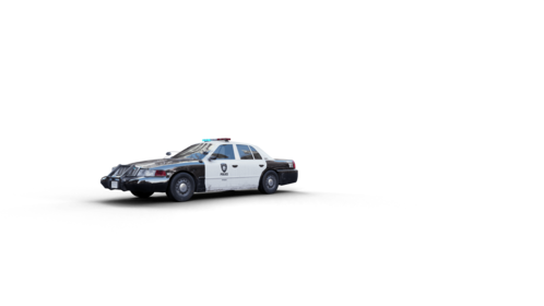 (4K) Police Car Stop 1