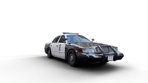 (4K) Police Car Stop 2