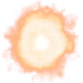 (4K) Rocket Exhaust Orange Flat