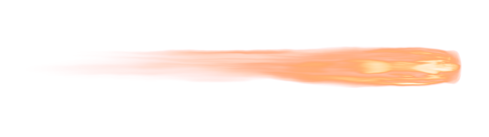 (4K) Rocket Exhaust Orange Side