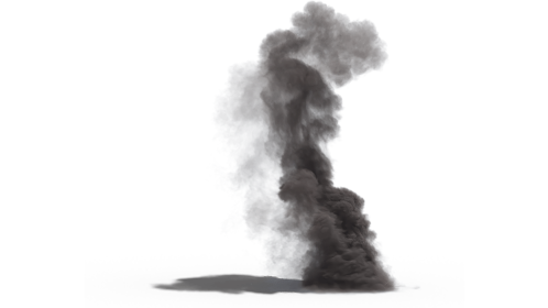 (4K) Smoke Plume Small 1