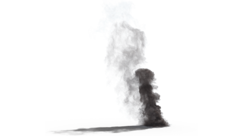 (4K) Smoke Plume Small 3