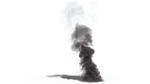 (4K) Smoke Plume Small 5