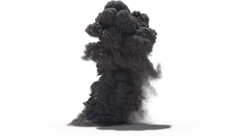 (4K) Smoke Plume Small 7