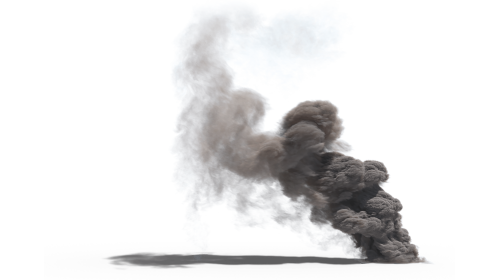 (4K) Smoke Plume Windy 1