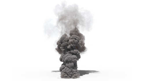 (4K) Smoke Plume Windy 5
