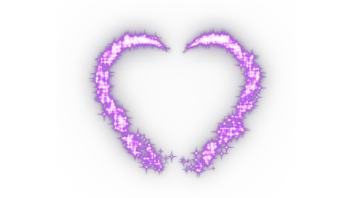 (4K) Sparkle Motion Heart Purple