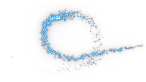 (4K) Sparkle Motion Loop 1 Blue