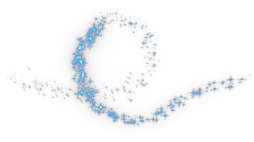 (4K) Sparkle Motion Loop 2 Blue