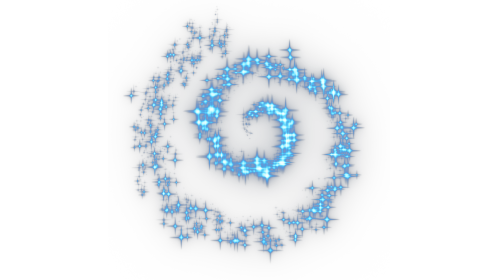 (4K) Sparkle Motion Spiral 1 Blue