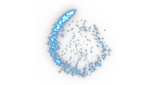 (4K) Sparkle Motion Spiral 2 Blue