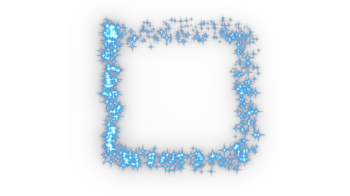 (4K) Sparkle Motion Square Blue