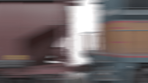 (4K) Train Across Screen 2
