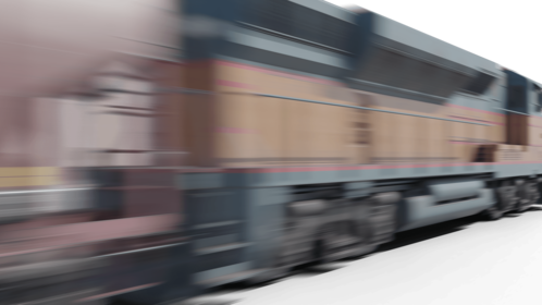 (4K) Train Across Screen 6