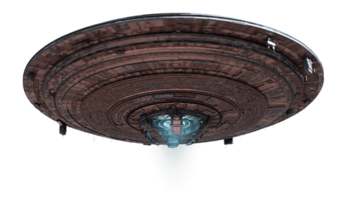 (4K) Ufo Spinning 5 Below C