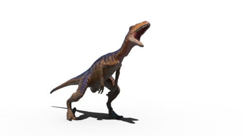 (4K) Velociraptor Scared Side 2