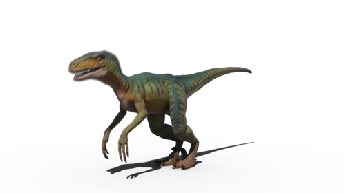 (4K) Velociraptor Scared Side 3