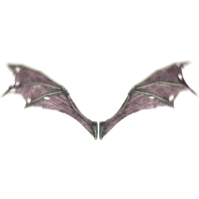 (4K) Demon Wings Blue Front Flapping